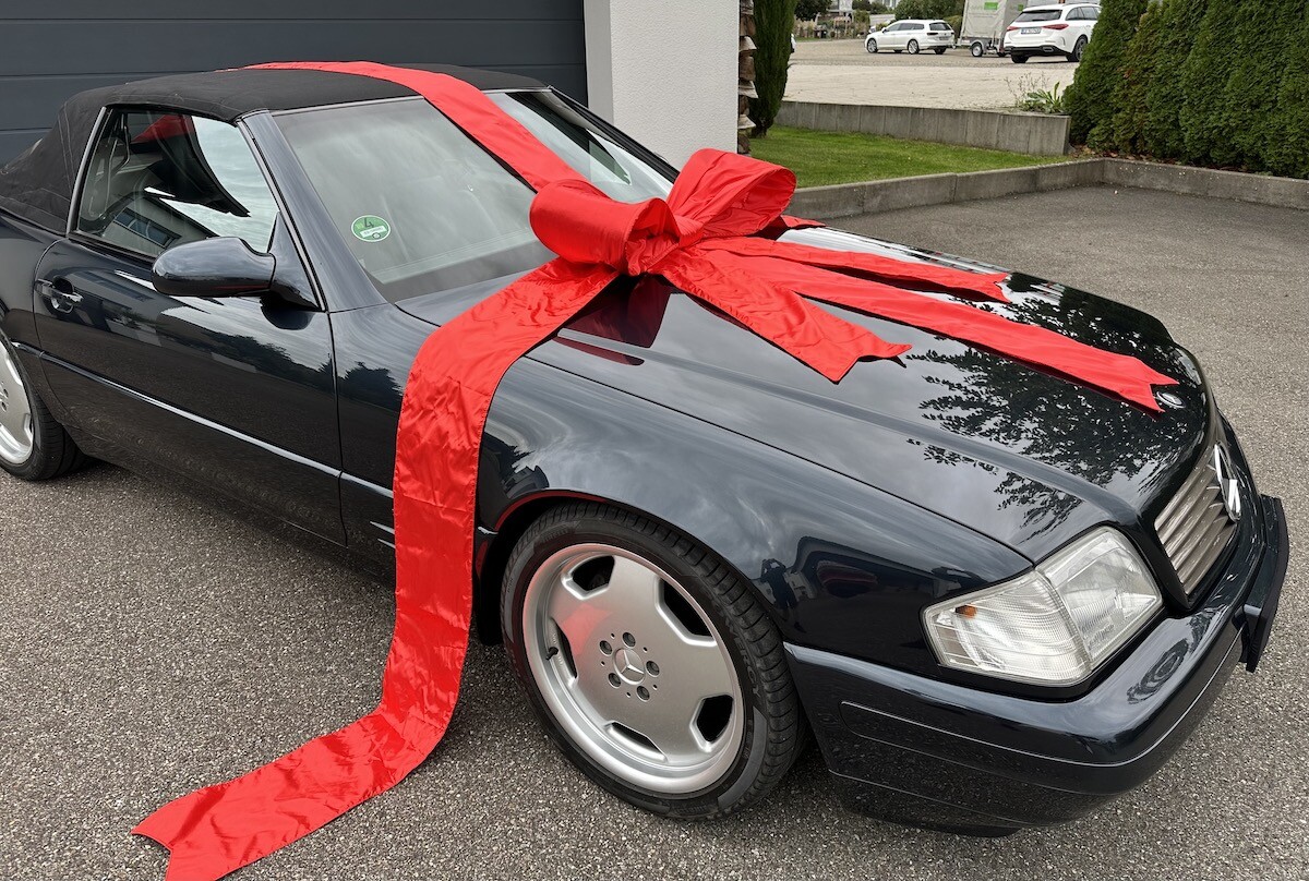 Geschenkschleife -ROT- Autohaus Qualität