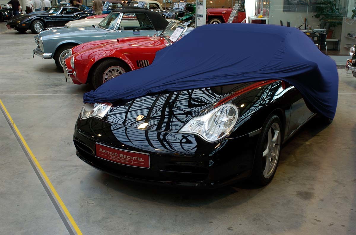 Siata 500 Sport Spider - Bj.von 1950 - MOBILWERK INDOOR COVER SOFTKONTUR -MARINEBLAU-