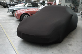 Abarth Fiat 850 Coupe/Spider - Bj.von 1960 - MOBILWERK INDOOR COVER SOFTKONTUR -SCHWARZ-