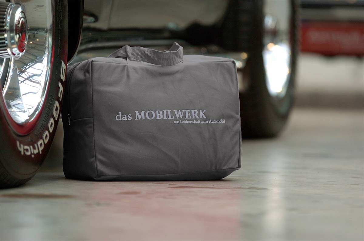 Alfa Romeo 147 TYP 937 - Bj.von 2000 bis 2010 - MOBILWERK INDOOR COVER SOFTKONTUR -TITANGRAU Spiegeltaschen-