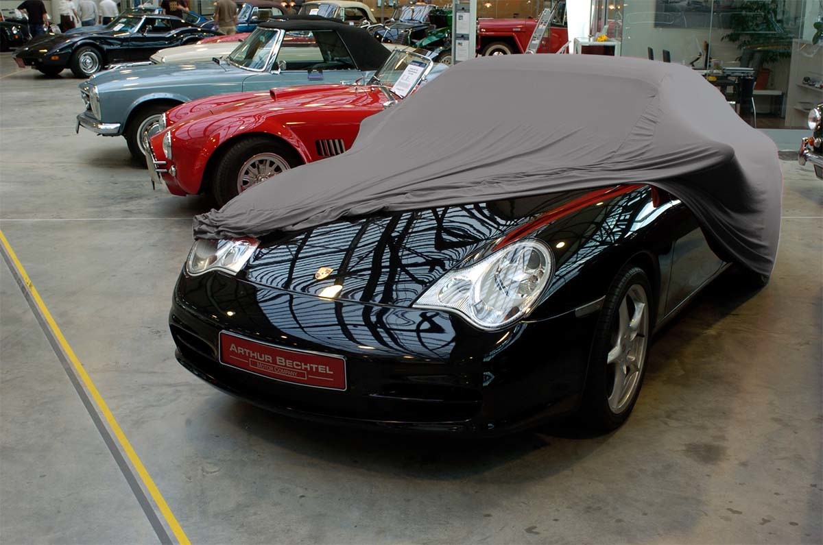 Aston Martin DB AR1 - Bj.von 2003 bis 2004 - MOBILWERK INDOOR COVER SOFTKONTUR -TITANGRAU-