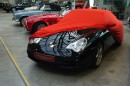 Alfa Romeo Brera TYP 939 - Bj.von 2005 bis 2010 - MOBILWERK INDOOR COVER SOFTKONTUR -SCHWARZ mit Spiegeltaschen-