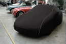 Aston Martin V 12 Zagato - Bj.von 2011 bis 2012 - MOBILWERK INDOOR COVER SOFTKONTUR -SCHWARZ mit Keder Grau-