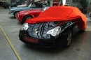Bugatti 16 C Galibier - Bj.von 2010 bis heute - MOBILWERK INDOOR COVER SOFTKONTUR -ROT mit Keder Schwarz-