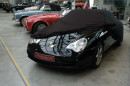 Jaguar XF (X250) - Bj.von 2008 bis 2015 - MOBILWERK INDOOR COVER SOFTKONTUR -SCHWARZ mit Spiegeltaschen-