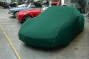 Moretti 1100 Coupe - Bj.von 1961 bis 1962 - MOBILWERK INDOOR COVER SOFTKONTUR -BR. RACING GREEN mit Keder Beige