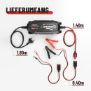 Batterie-Ladegerät / Erhaltungslader 3,8A für Auto & Motorrad 6V & 12V  incl. Zubehör, ABSINA